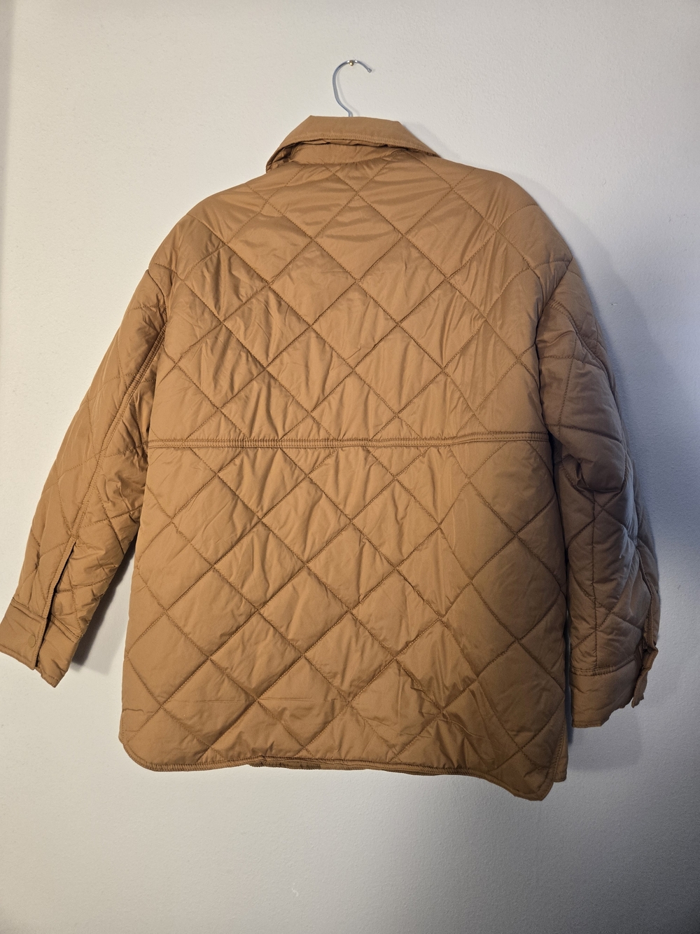Billabong Quilted Shacket in Mustard Brown - Picture 4 of 6